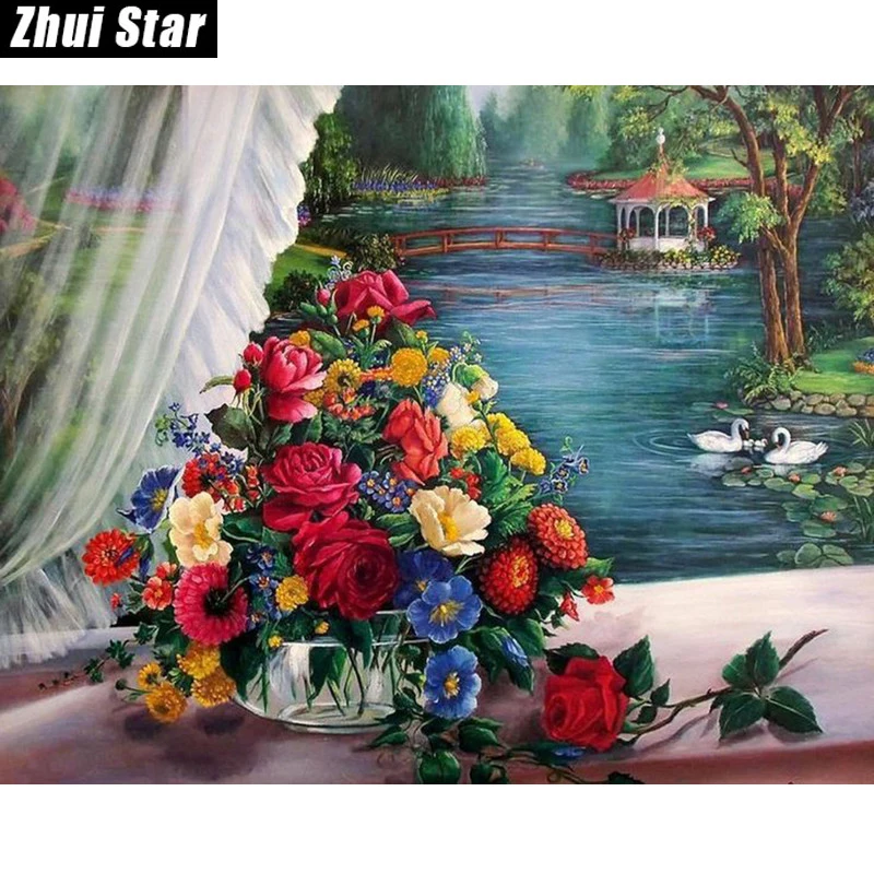 Полноразмерная Алмазная 5D картина сделай сам из квадратных страз вышивка