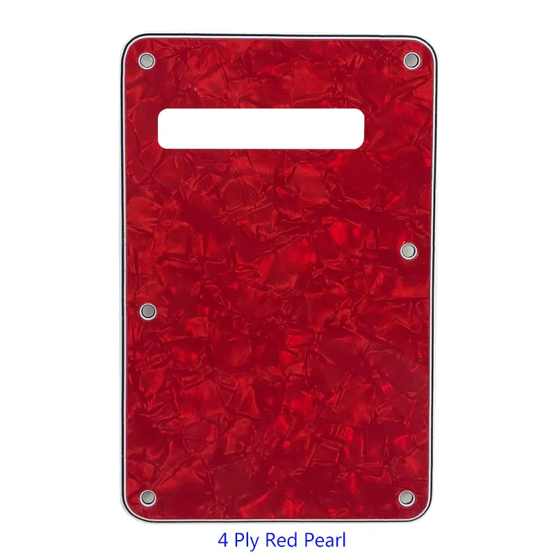 4Ply Red Pearl Pleroo пользовательские гитарные части-для США Страт гитара тремоло крышка Страт задняя пластина Гитара Pickguard скретч пластина - Цвет: 4Ply Red Pearl