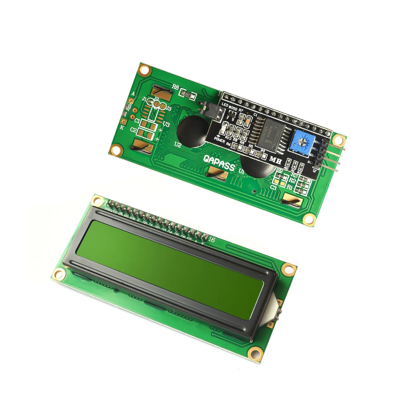 Модуль ЖКД синий экран PCF8574 IIC/I2C 1602 LCD желто-зеленый для Arduino UNO r3 mega2560 DIY KIT |