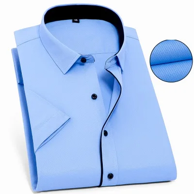 picture color MFERLIER мужские 8XL 9XL рубашки 10XL 7XL размера плюс большие 5XL 6XL Дешевые с коротким рукавом летние рубашки в клетку повседневные темно-синие - Цвет: picture color
