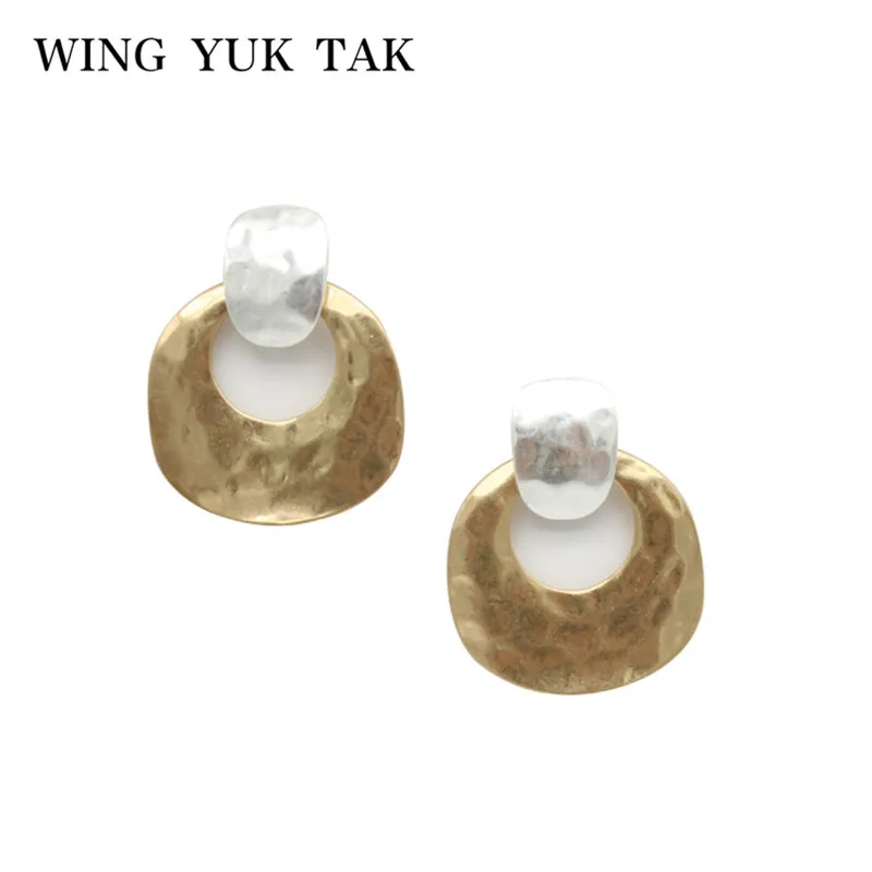 Винтажные золотистые массивные серьги wing реалистичные для женщин
