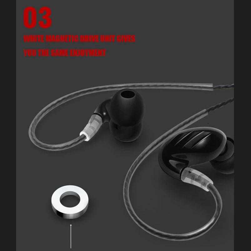 Icoque Проводные вставные наушники с микрофоном Hifi для iPhone samsung Xiaomi PC MP3 спортивные 3 5