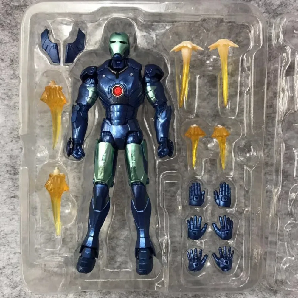 Marvel SHF 6 &quotЖелезный человек MK3 синяя невидимая Фигурка Железный 3 Mark III Tony Stark KO's S.