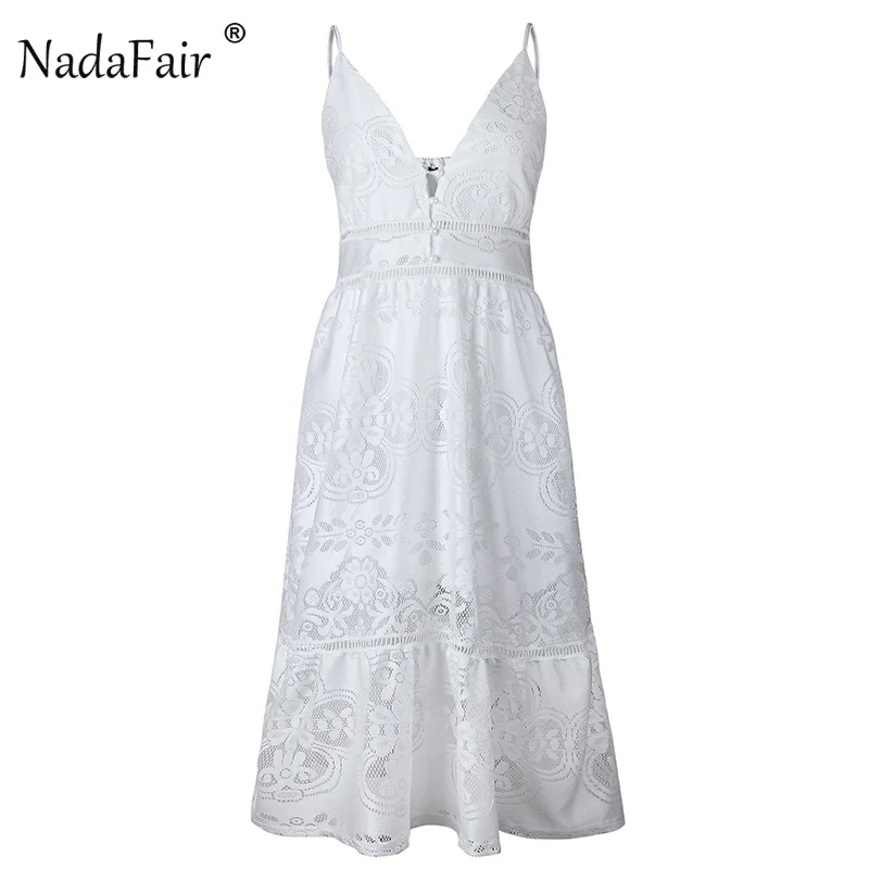 Женское длинное платье FSDA белое кружевное на бретельках с цветочным принтом и