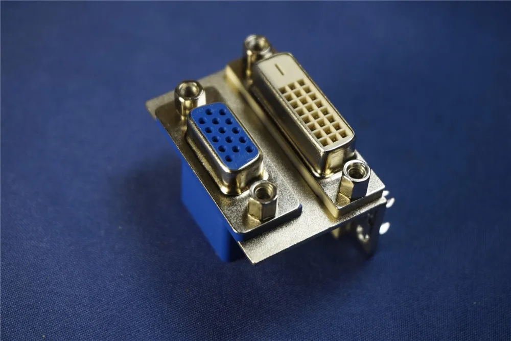 100 шт. двойной разъем DVI VGA 24 + 1 контакта P|Соединители| |