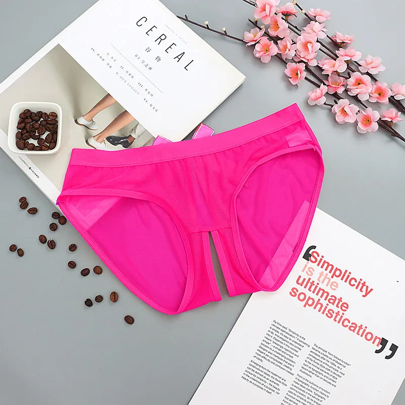 Luckymily женские нижнее бельё для девочек пикантные Бесшовные белье Cheeky открытым стринги с низкой талией трусики женщин секс игрушки сетки