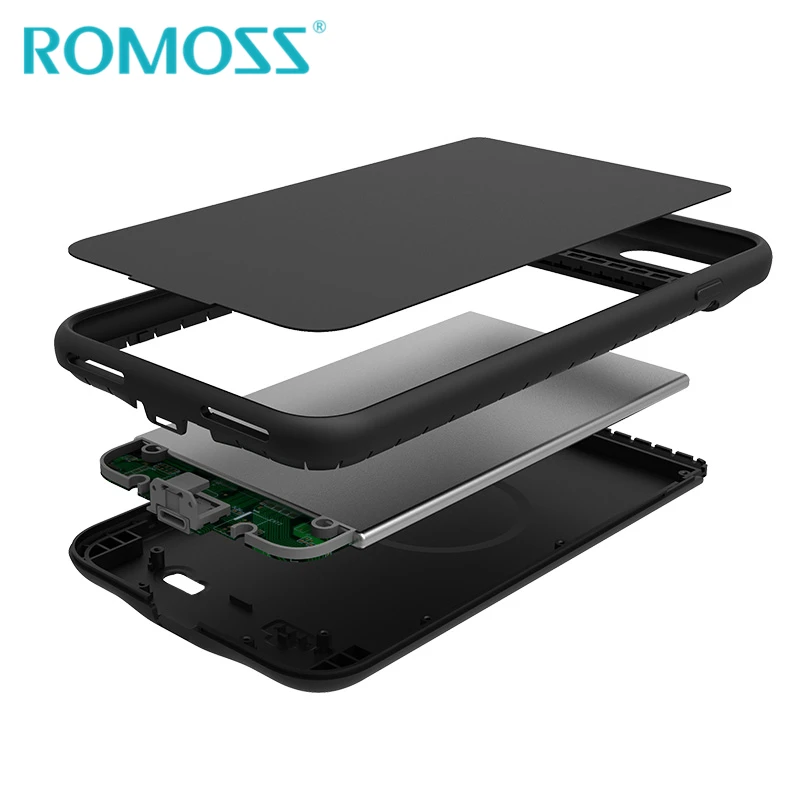 Чехол для зарядного устройства ROMOSS для iPhone 7 7Plus 8 8 Plus, чехол для внешнего аккумулятора