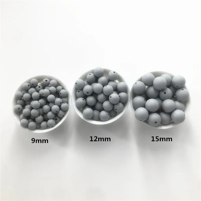 Ченкэй 100pcs BPA Free светильник Серый Силиконовые счеты чечевицы для изготовления