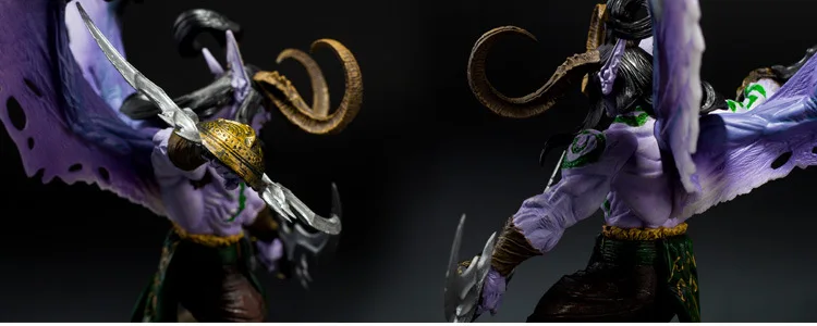 Ролевая игра Wow Популярный Ночной эльф Охотник на демонов illidan Stormrage ПВХ фигурка игрушки нет в