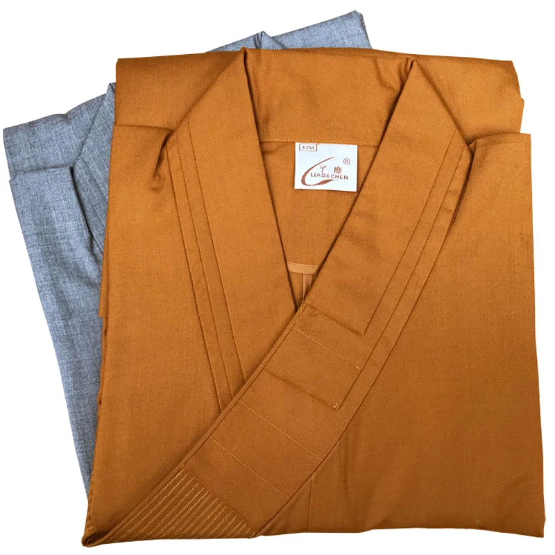 2 вида цветов унисекс одежда для монахов халат буддийский костюм шаолин храм