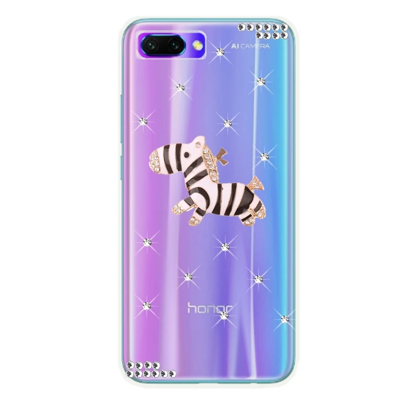 Чехол для Honor 10 lite 9 с блестящими стразами Huawei 7a pro 7c P20 Mate 20 Y6 Y9 Y5 Y7 Prime 2018 P Smart plus| |