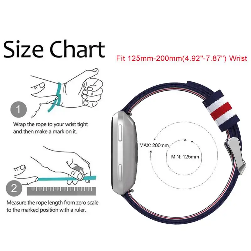 Ремешок спортивный плетеный нейлоновый 22 мм для Samsung Gear S3 Frontier/Classic World