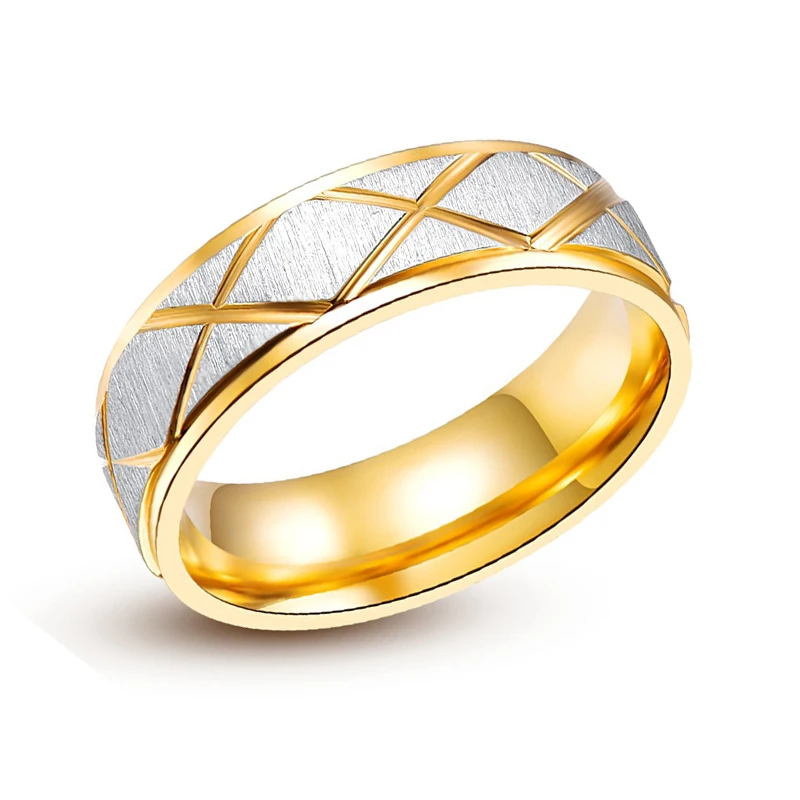 Мужские кольца с ромб спортивные серебристого цвета из нержавеющей стали