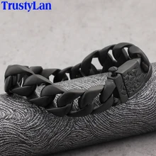 Браслет TrustyLan мужской из нержавеющей стали крутая толстая цепь