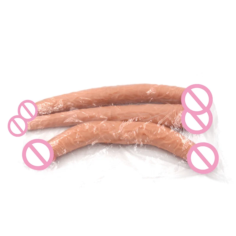 37 см длинный фаллоимитатор для лесбиянок двойной реалистичный пенис кожа и блеск