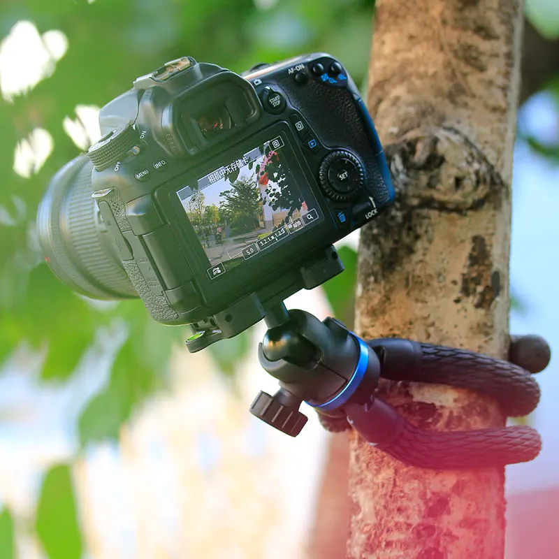 Гибкий штатив TT20S для камеры DSLR с держателем телефона Canon Sony Nikon вертикальный