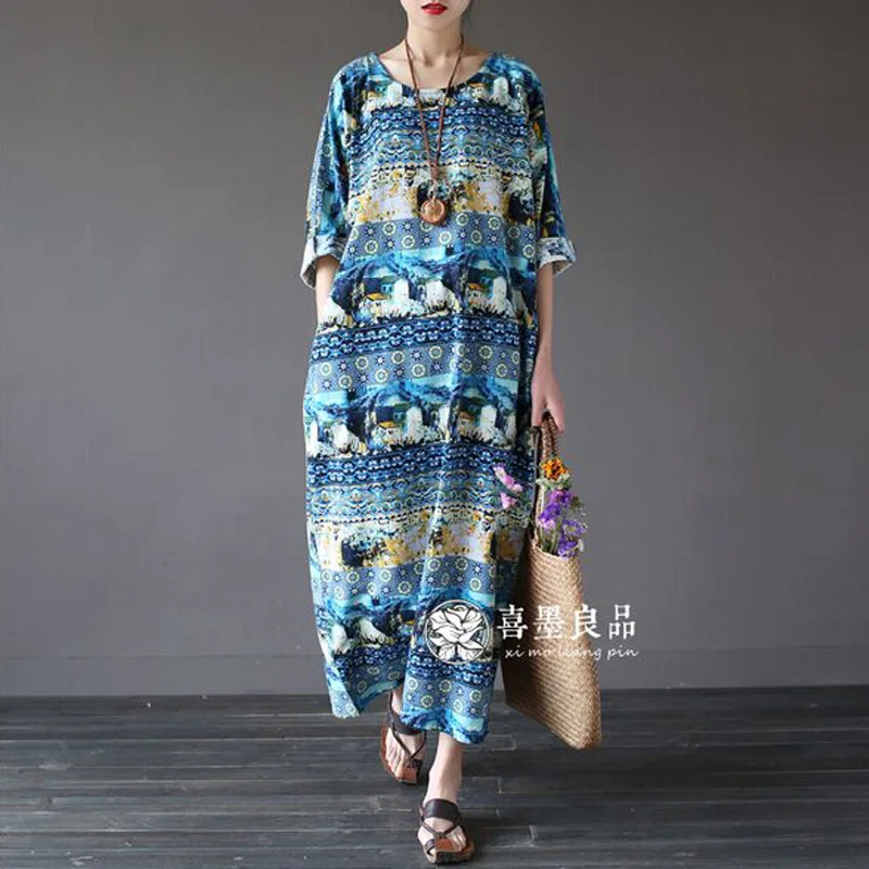 Женское летнее платье новинка 2017 модные женские хлопковые свободные платья