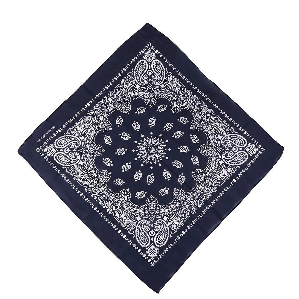 navy blue Шикарные многофункциональные хип-хоп банданы с узором "огурцы" повязки для волос односторонняя повязка на голову шарф браслет аксессуары - Цвет: navy blue