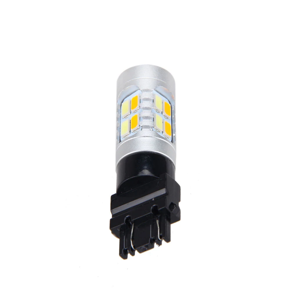 2 шт. Высокая мощность 3157 двухцветный переключатель 20 SMD 5730 светодиодные лампы