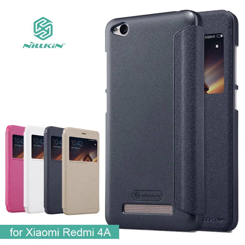 Роскошный кожаный чехол книжка Nilkin для Xiaomi Redmi 7 6 Pro 6A NILLKIN тонкий телефона 5A 4A Pro|case