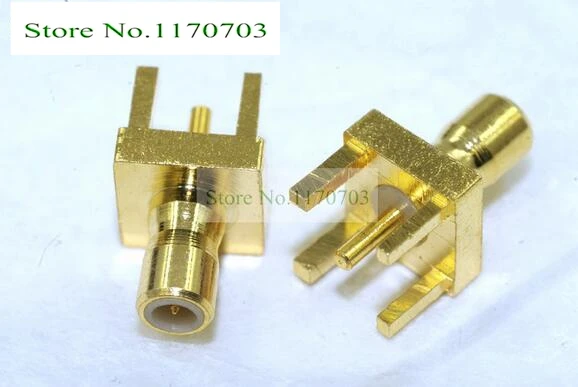 100 pcs SMB Jack with Male Center Pin in RF Connector Straight/Edge PCB Mount Post Terminal 4 Stud | Обустройство дома