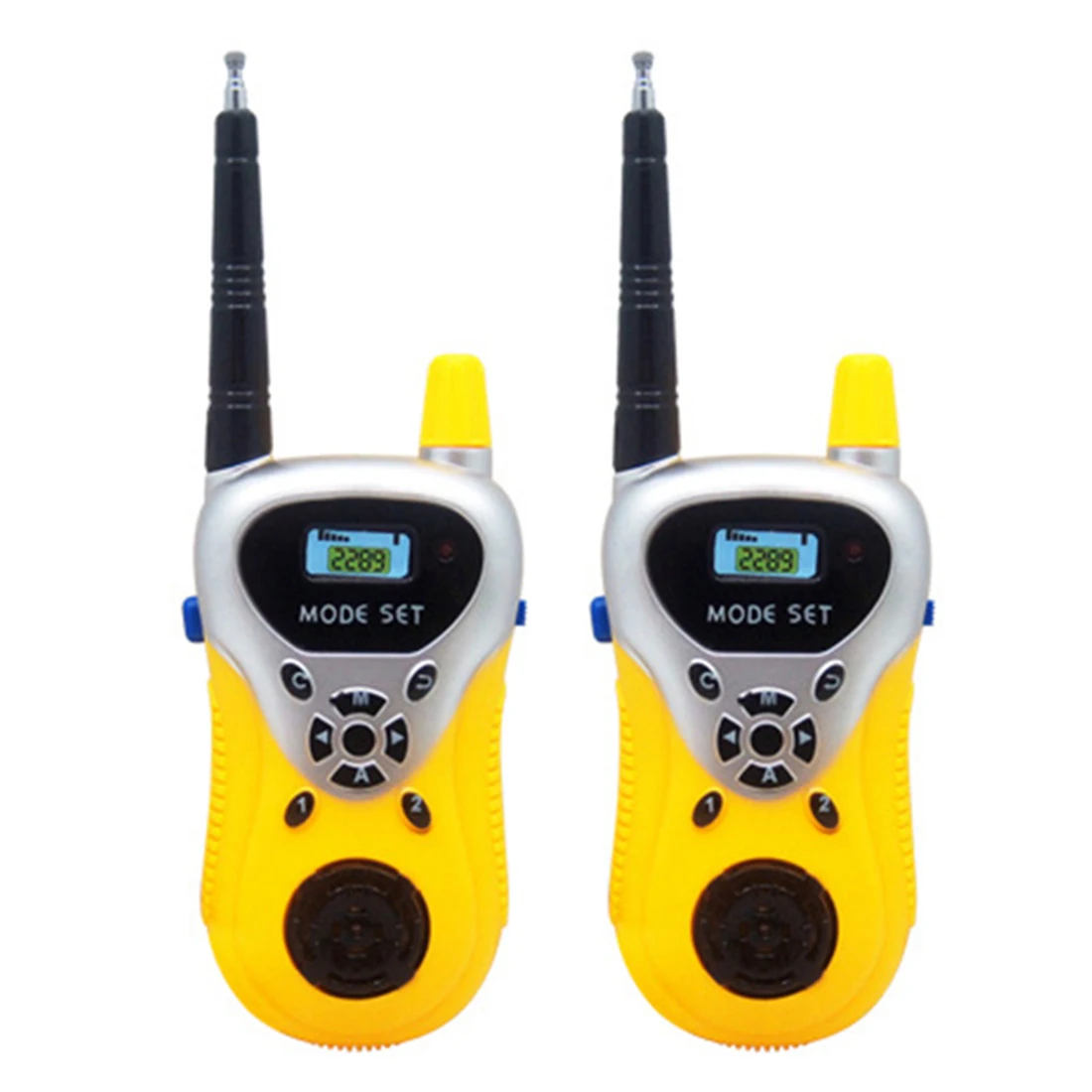 2 шт. Портативный Высокая моделирования Батарея-opwered иди и болтай Walkie говорить двусторонней радиосвязи, иди и болтай Walkie разговора для детей