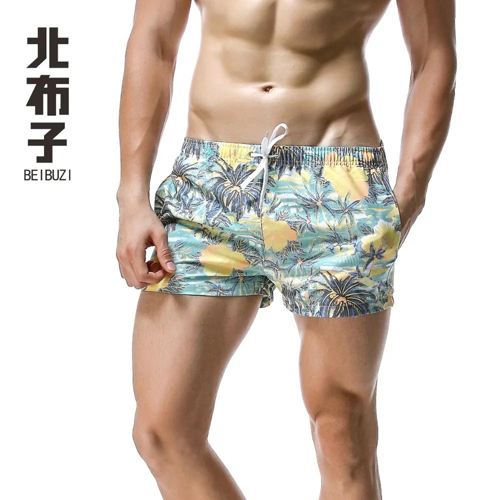 NEW Casual Summer Quick Drying Men's Beach Short Surfing Board Shorts Print Sportswear Breathable Pants - 3 Colors Choice | Мужская