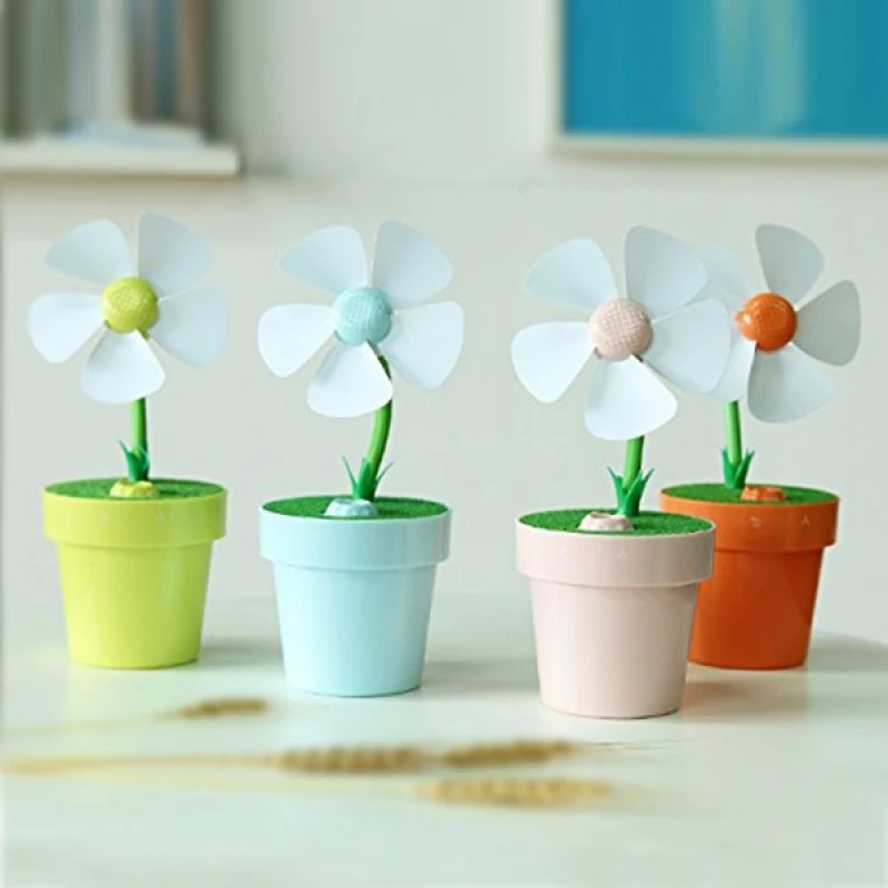 Цветочный горшок стиль мини вентилятор USB увлажнитель воздуха Настольный