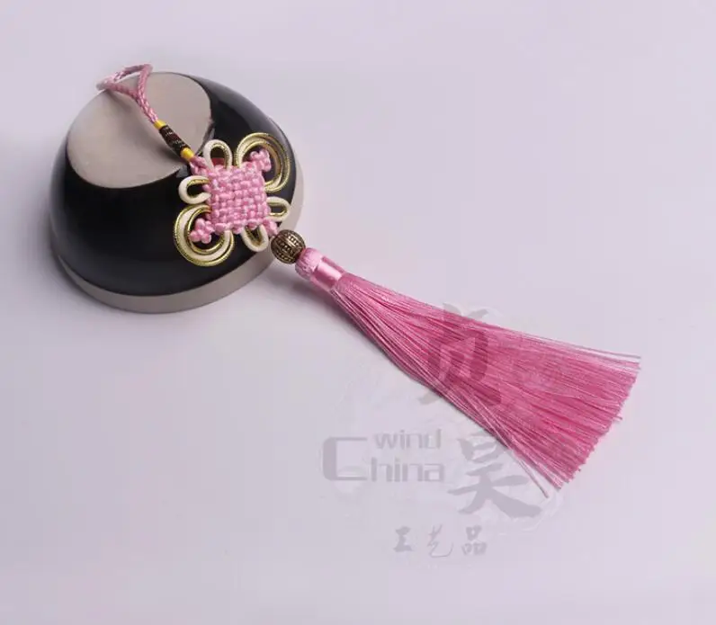 pink Oneoney 1 шт., китайская сумка с кисточками и узлом, подвеска для автомобиля, украшение для дома, ручная работа, традиционный хороший подарок, свадебный Декор - Цвет: pink