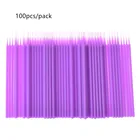 100 шт.пакет многоцветные Одноразовые микро щеточки с тушью для ресниц палочки Аппликатор палочка кисти наращивание ресниц инструмент для макияжа 30 #