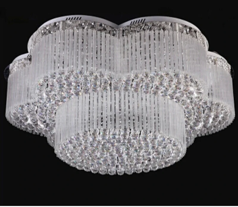 Новые современные большие люстры хрустальные потолочные светильники AC110v 220v