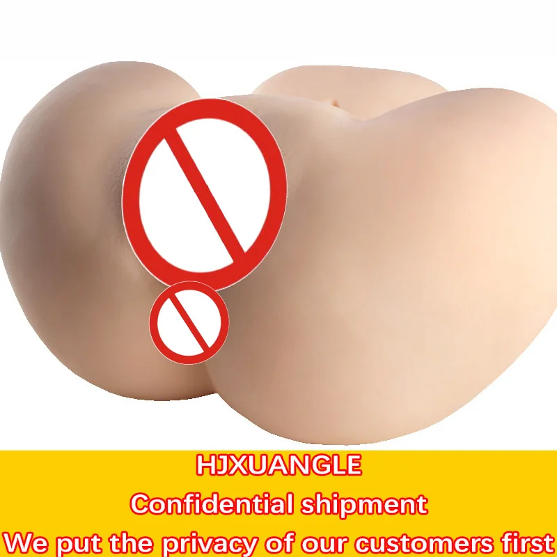 Soft Double Channel Color Doll Male Masturbation Reality Feeling Big Ass Realistic Vaginal Anal Penis Training Sex Toys |