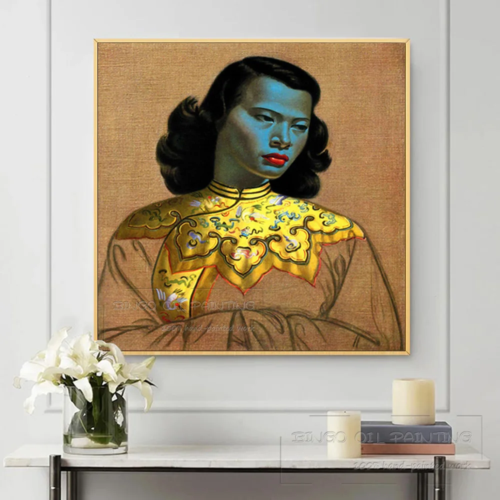 Топ художественная ручная роспись высокое качество роскошное настенное