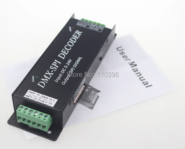 Lpd6803 ws2801 ws2811 ws2812b dmx 512 декодер для цифровой полосы 35 режимов вход dc 5 24v выход spi