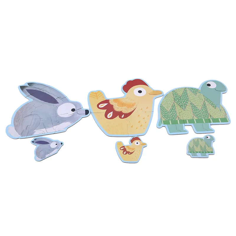 

1pc Wooden 3D Puzzle Jigsaw Toys For Children Cartoon Animal Puzzles Intelligence Kids Educational Toy