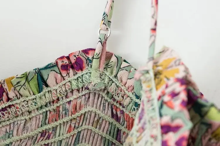 2018 Новый эластичный свободный тонкий комбинезон на бретельках с принтом|Женские