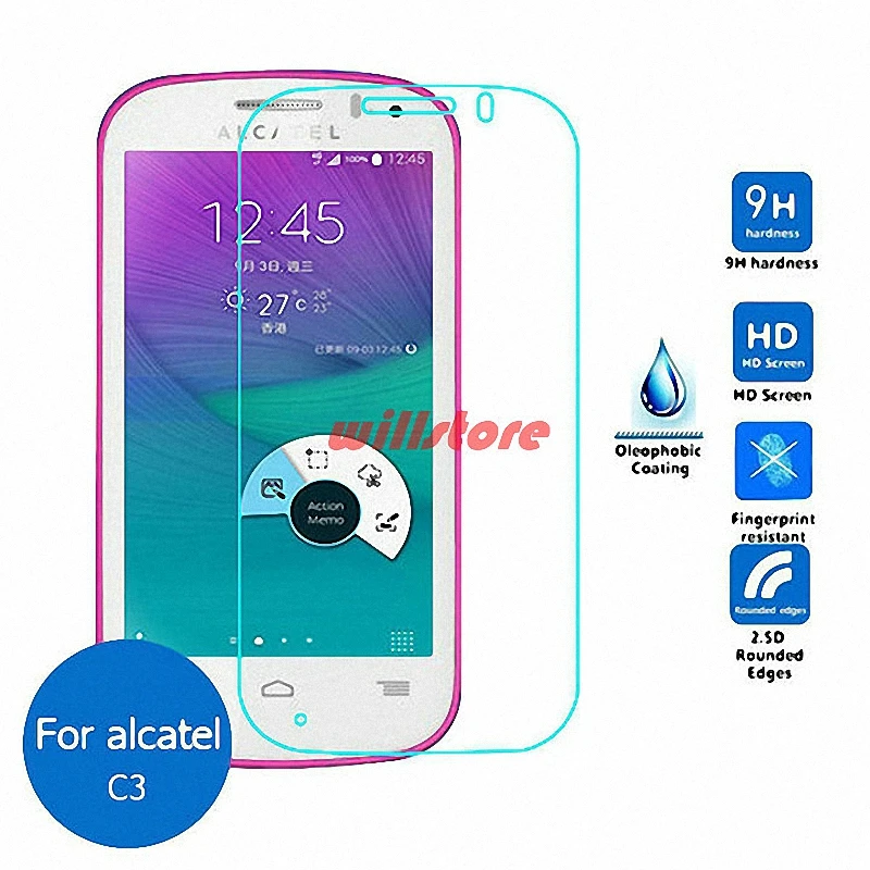 Закаленное стекло для Alcatel Pop C3 Защитная пленка One Touch OT 4033 4033A 4033X 4033D 4033E|screen protector