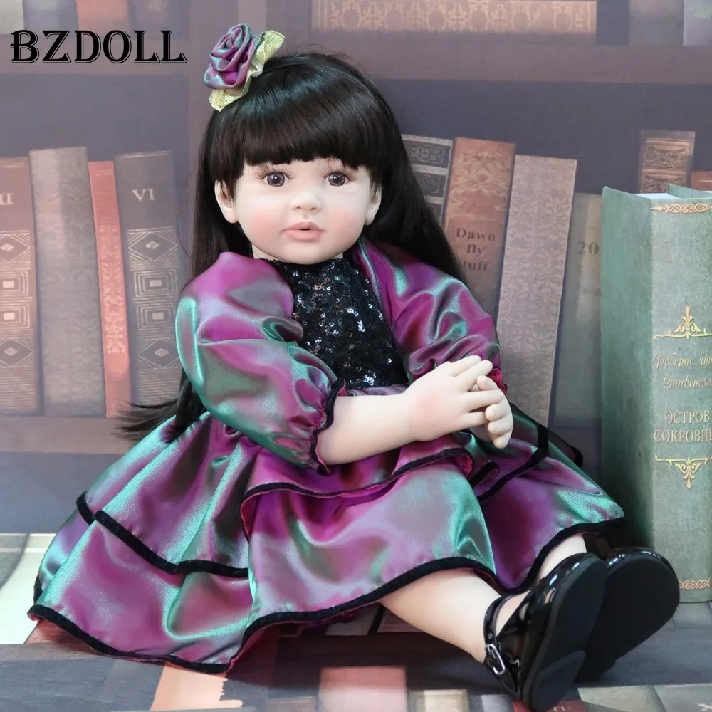 60 см силиконовые виниловые Reborn Baby Doll игрушки реалистичные принцессы малыша живой