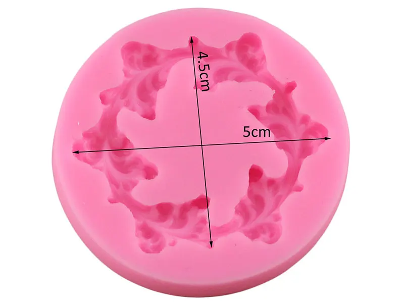DIY Flower Garland Silicone Mold Scroll Relief Border Fondant Cake Decorating Tools Resin Polymer Clay Candy Chocolate Mould