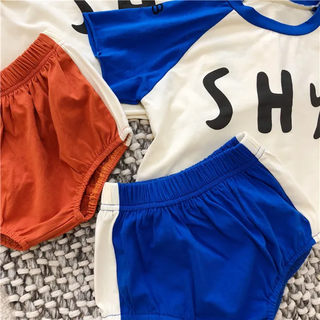 1-5 лет Оптовая 2018 Новая мода мальчиков комплект для девочек топы с надписями +