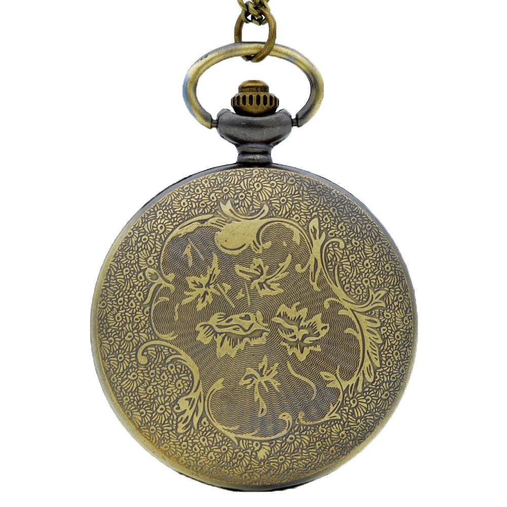 Модные кварцевые карманные часы с бронзовым якорем римскими цифрами циферблатом