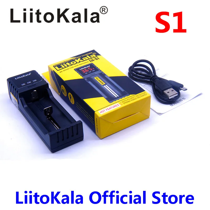 lii-S1 Умное устройство для зарядки никель-металлогидридных аккумуляторов от компании LiitoKala: lii-S1 lii-S2 lii-202 lii-402 liI-PL4 lii-PD4 1,2 V 3,7 V 18650 18350 26650 10440 14500 16340 никель-металл-гидридное аккумуляторное зарядное устройство - Цвет: lii-S1
