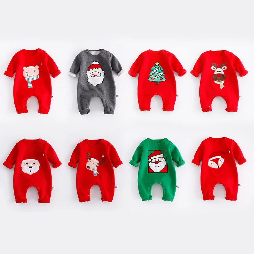 

Winter Onesie Cartoon Animal Baby Girl Boy Clothes Christmas Clothing Kids Romper Cosplay Pajamas Children Halloween Costumes