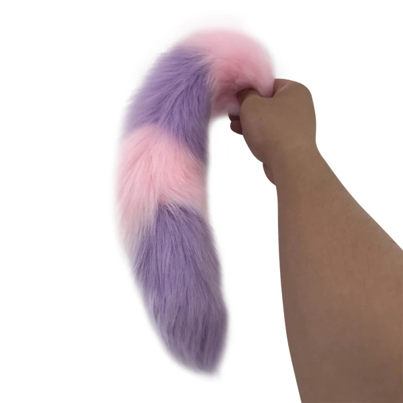 2 Size Fox Tail Anal Plug Stainless Steel Butt Dilator Stimulating Toys Dog Tails Adult Products for Couples H8-178G | Красота и