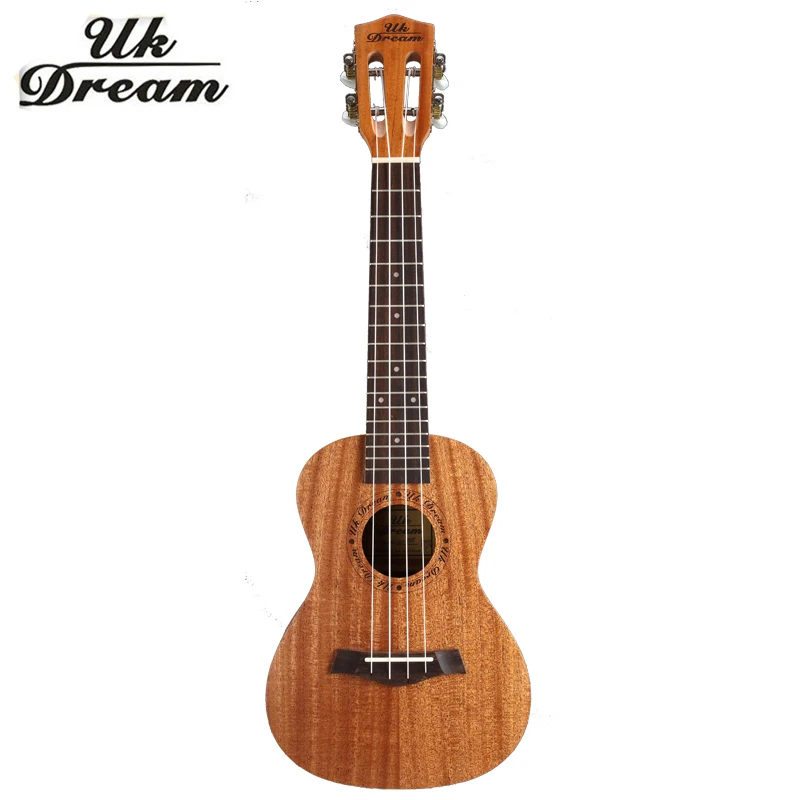 23 дюймовая 4-струнная мини-Акустическая гитара из красного дерева 18 ладов укулеле