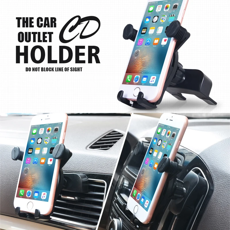 ESVNE Универсальный Air Vent или cd slot holder Регулируемый мобильный автомобильный