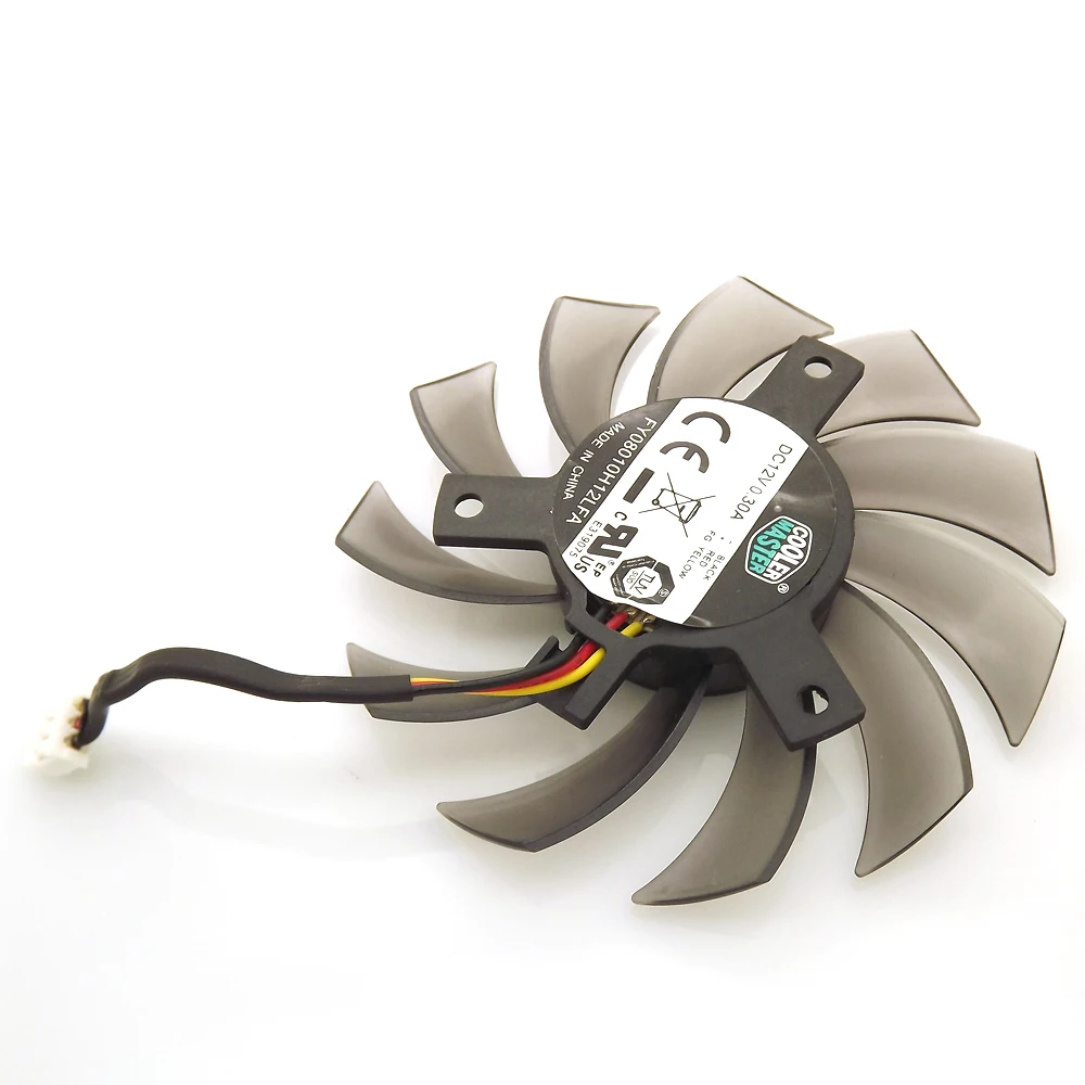 Вентилятор Охлаждения видеокарты FY08010H12LFA 75 мм 12 В 0 3 а контакта для Gigabyte GTX580 GTX460