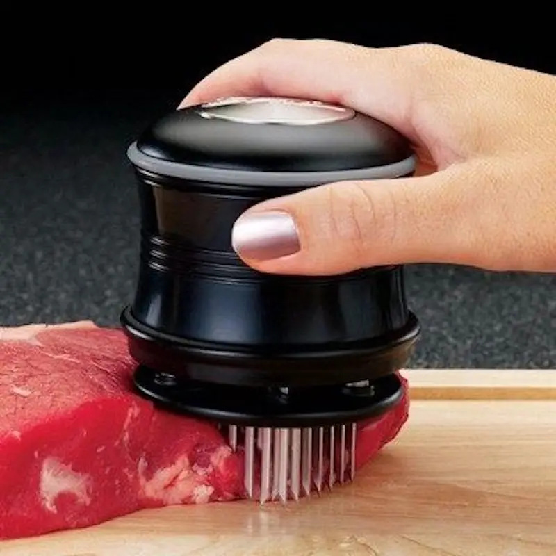 Мясо Говядины стейк Tenderising Tenderizer камбала с защитным замком из нержавеющей стали 56