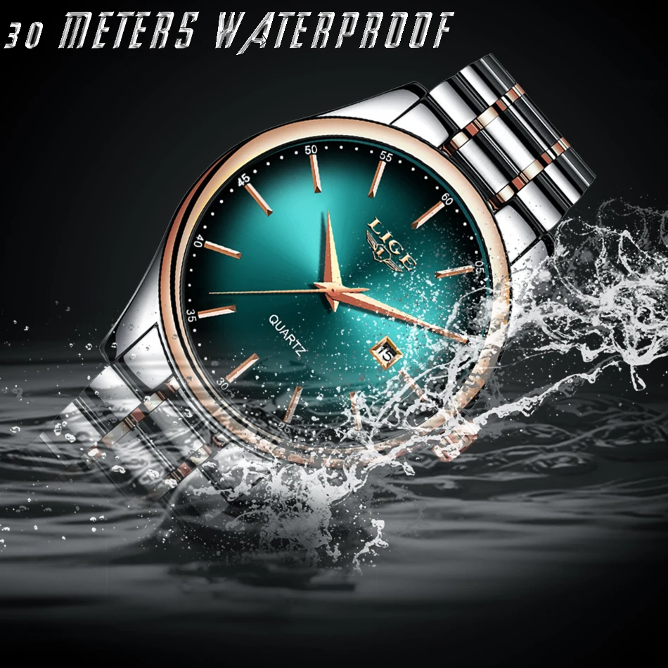 Relojes 2019 часы мужские LIGE модные спортивные кварцевые Топ бренд класса люкс Бизнес