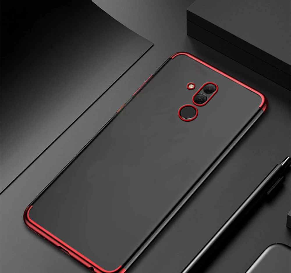 Чехол-бампер для Huawei Mate 20 Lite Роскошный прозрачный чехол из ТПУ с силиконовым